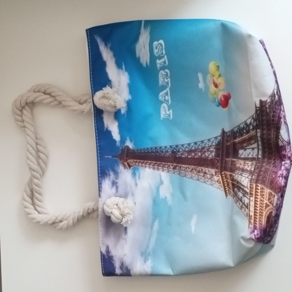 🗼👜 Paris Eiffel Tower Bag 👜🗼| Tote, Beach 🏖️ or Shopping 🛍️ Bag - Picture 7 of 7